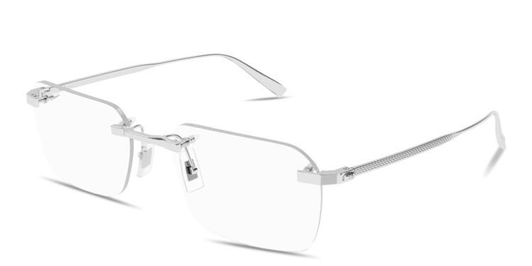 Rollagas Titanium Wide Rimless Rectangle Eyeglasses