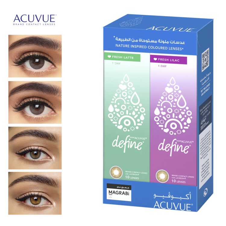 1-Day ACUVUE® DEFINE® Fresh Quattro Pack Color Contact Lenses