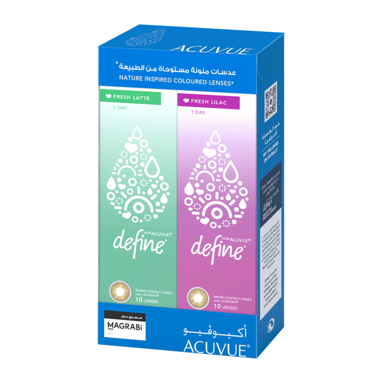 1-Day ACUVUE® DEFINE® Fresh Quattro Pack Color Contact Lenses