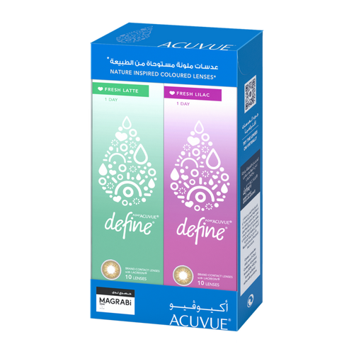 1-Day ACUVUE® DEFINE® Fresh Quattro Pack Color Contact Lenses