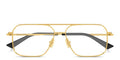 Logo Signature Wide Aviator Eyeglasses