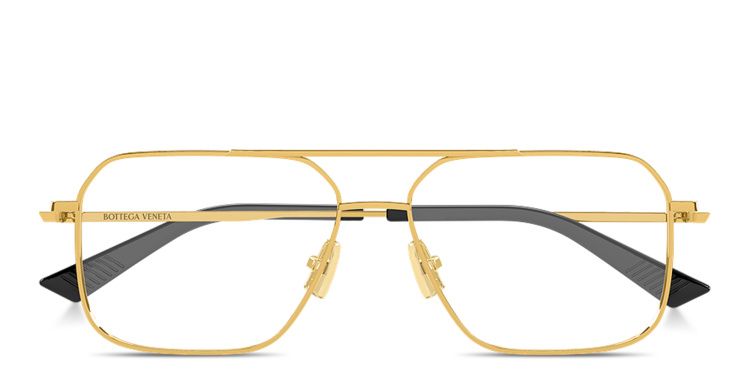 Logo Signature Wide Aviator Eyeglasses