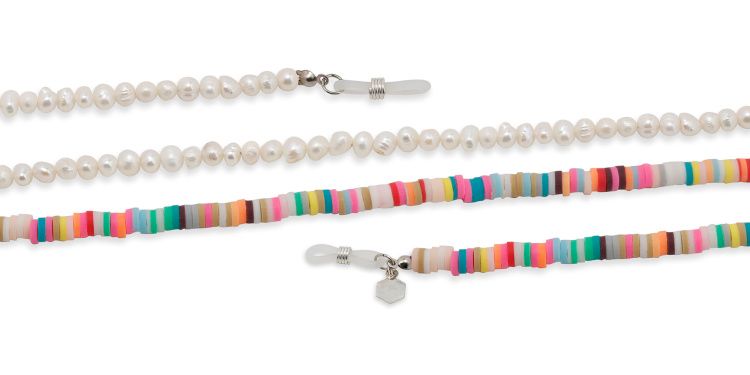 Crystals & Mother of Pearl Glasses Chain