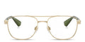 Logo Lettering Aviator Eyeglasses