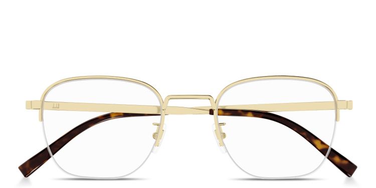 Signature Harness Half-Rim Square Eyeglasses