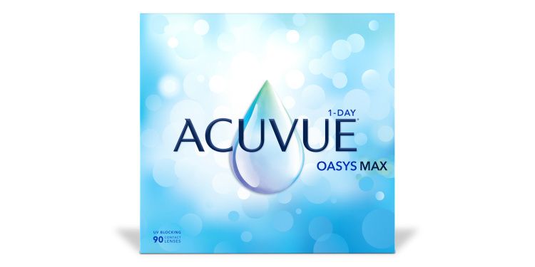 OASYS MAX 1-Day Clear Contact Lenses - Pack of 90