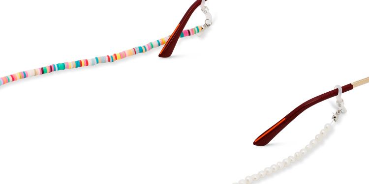 Crystals & Mother of Pearl Glasses Chain