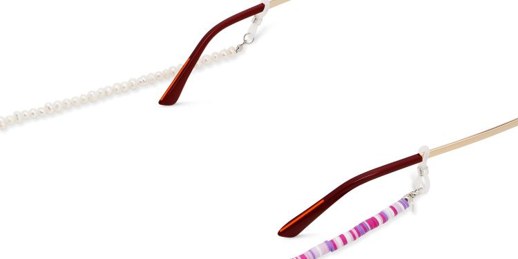 Crystals & Mother of Pearl Glasses Chain
