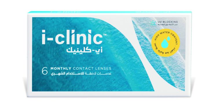 Monthly Clear Contact Lenses - Pack of 6