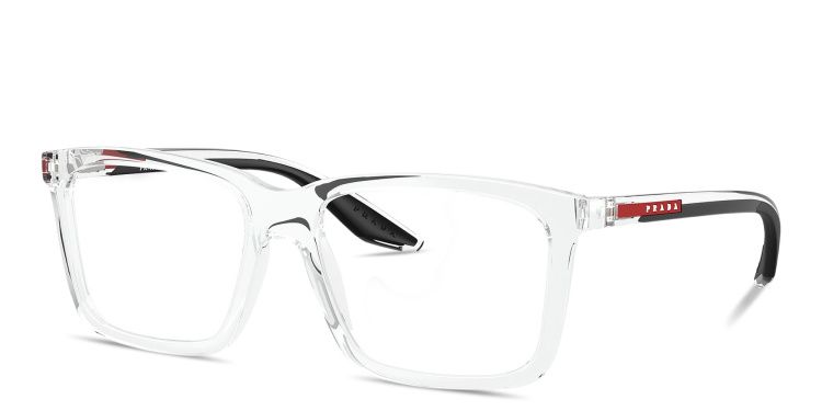 Logo Signature Wide Rectangle Eyeglasses