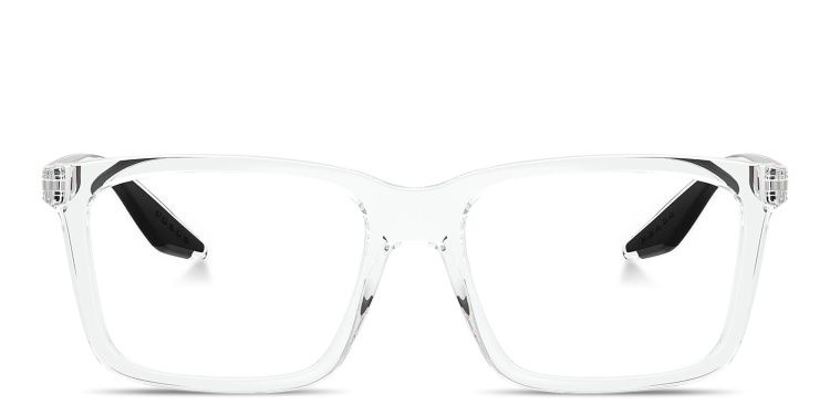 Logo Signature Wide Rectangle Eyeglasses